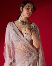 Breathtaking Elli Avrram Cleavage in a Traditional Lehenga Photoshoot Pictures 04
