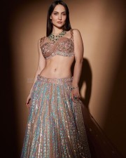 Breathtaking Elli Avrram Cleavage in a Traditional Lehenga Photoshoot Pictures 07