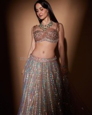 Breathtaking Elli Avrram Cleavage in a Traditional Lehenga Photoshoot Pictures 10