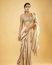 Captivating Shriya Saran in a Pre draped Saree with a Sultry Crop Blouse Pictures 05