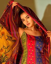 Colorful Anupama Parameswaran in a Three Piece Printed Gharara Set with a Sleeveless Fitted Bustier and Flared Pants Photos 04 Colorful Anupama Parameswaran in a Three Piece Printed Gharara Set with a Sleeveless Fitted Bustier and Flared Pants Photos 04