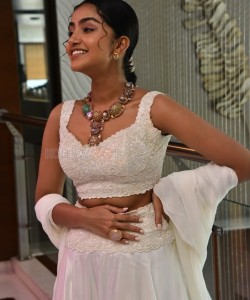Cute Anupama Parameswaran at Karthikeya 2 Press Meet Photos 12