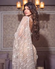 Dazzling Actress Anjini Dhawan in a Silver Crystal One Shoulder Corset Photos 06