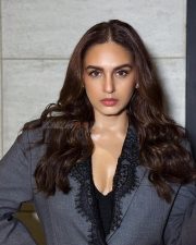 Dream Girl Huma Qureshi in an Oversized Grey Blazer with a Lace Bodysuit Pictures 01