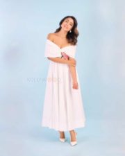Drishyam 3 Actress Shriya Saran in an Ivory Toned Midi Dress Photos 02