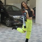 Elli AvrRam 6 Elli AvrRam Spotted at T Series Promoting Her Recently Released Song Har Funn Maula Photos