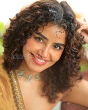 Enchanting Actress Anupama Parameswaran in a Golden Embroidered Silk Lehenga Choli Photos 02 Enchanting Actress Anupama Parameswaran in a Golden Embroidered Silk Lehenga Choli Photos 02