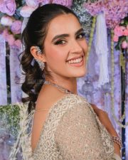 Fairytale Beauty Kavya Thapar in a Cream Lehenga Photos 01