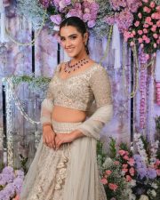 Fairytale Beauty Kavya Thapar in a Cream Lehenga Photos 02