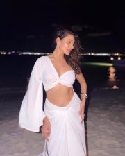 Glamorous Actress Pragya Jaiswal in a White One Shoulder Crop Top And Maxi Skirt Photos 02 Glamorous Actress Pragya Jaiswal in a White One Shoulder Crop Top And Maxi Skirt Photos 02