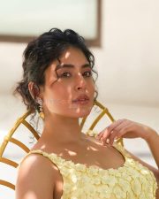 Gorgeous Kritika Kamra in a Yellow Floral Corset Top and Mini Skirt for Reverie India Magazine Photos 02