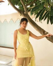 Gorgeous Kritika Kamra in a Yellow Floral Corset Top and Mini Skirt for Reverie India Magazine Photos 04