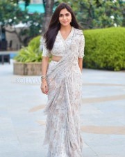 Gorgeous Mrunal Thakur in a Embellished Saree Photos 02