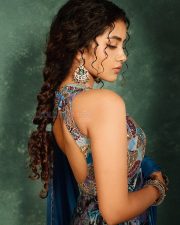 Graceful Anupama Parameswaran in an Ethnic Sleeveless Floral Embroidered Anarkali Suit Pictures 03