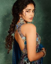 Graceful Anupama Parameswaran in an Ethnic Sleeveless Floral Embroidered Anarkali Suit Pictures 04