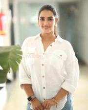 Heroine Kavya Thapar at Viswam Movie Success Meet Pictures 03 Heroine Kavya Thapar at Viswam Movie Success Meet Pictures 03