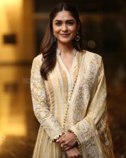 Heroine Mrunal Thakur at Dacoit Movie Trailer Launch Photos 09