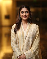 Heroine Mrunal Thakur at Dacoit Movie Trailer Launch Photos 11