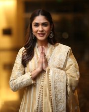 Heroine Mrunal Thakur at Dacoit Movie Trailer Launch Photos 12