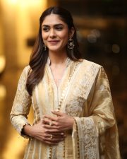 Heroine Mrunal Thakur at Dacoit Movie Trailer Launch Photos 13