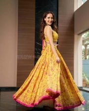Heroine Pragya Jaiswal in a Yellow Lehenga Photoshoot Stills 03