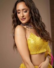 Heroine Pragya Jaiswal in a Yellow Lehenga Photoshoot Stills 04