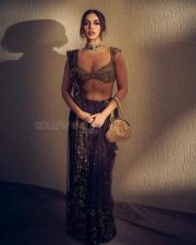 Hot Bhumi Pednekar Cleavage in a Golden Lehenga Pictures 04