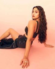 Hot Saiee Manjrekar in a Black Glittery Co Ord with a Strapless Bralette Crop Top Photos 01 Hot Saiee Manjrekar in a Black Glittery Co Ord with a Strapless Bralette Crop Top Photos 01