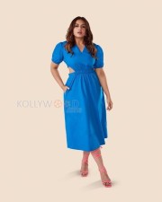 Indian Actress Huma Qureshi in a Blue Dress Photoshoot Pictures 04