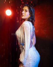 Indian Beauty Rashi Singh in a Wet White Saree Pictures 02