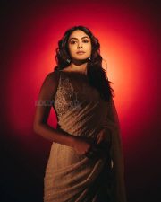 Irresistible Mrunal Thakur Saree Photoshoot Pictures 03