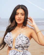Irresistible Rashi Singh Cleavage in a Black White Printed Halter Cutout Dress Photos 02 Irresistible Rashi Singh Cleavage in a Black White Printed Halter Cutout Dress Photos 02