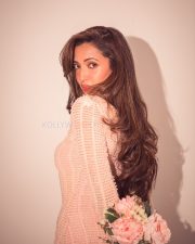 Kiss Kiss Bang Bang Actress Neha Shetty in a Soft Sunset Pink Hue Maxi Dress with a Deep V Neckline Photos 02