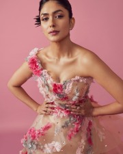 Mrunal Thakur in a Rose Gown Photoshoot Stills 02