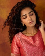 Natural Beauty Anupama Parameswaran in a Traditional Red Silk Sharara Photos 08 Natural Beauty Anupama Parameswaran in a Traditional Red Silk Sharara Photos 08