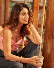 Non Violence Actress Shriya Saran Sexy in a Pink Off Shoulder Ruffled Crop Top Photos 04