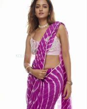 Petite Cute Shanvi Srivastava Saree Pictures 05