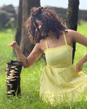 Radiant Actress Anupama Parameswaran in a Yellow Sundress Photos 06 Radiant Actress Anupama Parameswaran in a Yellow Sundress Photos 06