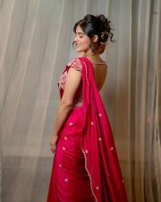 Ravishing Kavya Thapar in a Red Saree Photos 09