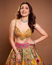 Riveting Pragya Jaiswal in a Yellow Floral Lehenga Photos 02