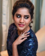 Sexy Nabha Natesh In Blue Dress Pictures