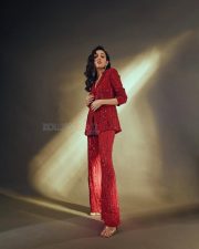 Sexy Neha Shetty in a Red Suit Photos 02