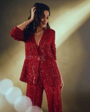 Sexy Neha Shetty in a Red Suit Photos 03