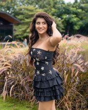 Sexy Rashi Singh in a Black Strapless Floral Mini Dress Pictures 03 Sexy Rashi Singh in a Black Strapless Floral Mini Dress Pictures 03