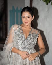 Sexy Rashi Singh in a Silver Embellished V Neck Lehenga Photos 02 Sexy Rashi Singh in a Silver Embellished V Neck Lehenga Photos 02