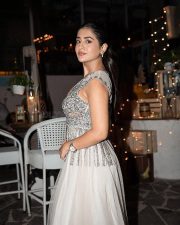 Sexy Rashi Singh in a Silver Embellished V Neck Lehenga Photos 03