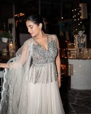 Sexy Rashi Singh in a Silver Embellished V Neck Lehenga Photos 04 Sexy Rashi Singh in a Silver Embellished V Neck Lehenga Photos 04