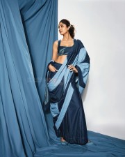 Sexy Shilpa Shetty in a Denim Saree and Blouse Photos 01