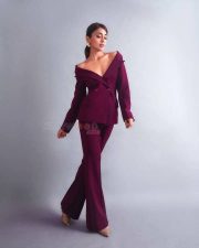 Sexy Shriya Saran in a Chic Purple Pantsuit Photos 01