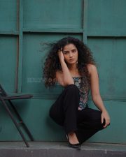 Sexy Stylish Anupama Parameswaran in a Floral Corset Top and Black Pants Photos 02 Sexy Stylish Anupama Parameswaran in a Floral Corset Top and Black Pants Photos 02